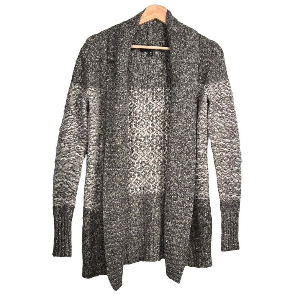 Kaisely Gray Open Front Cardigan XS